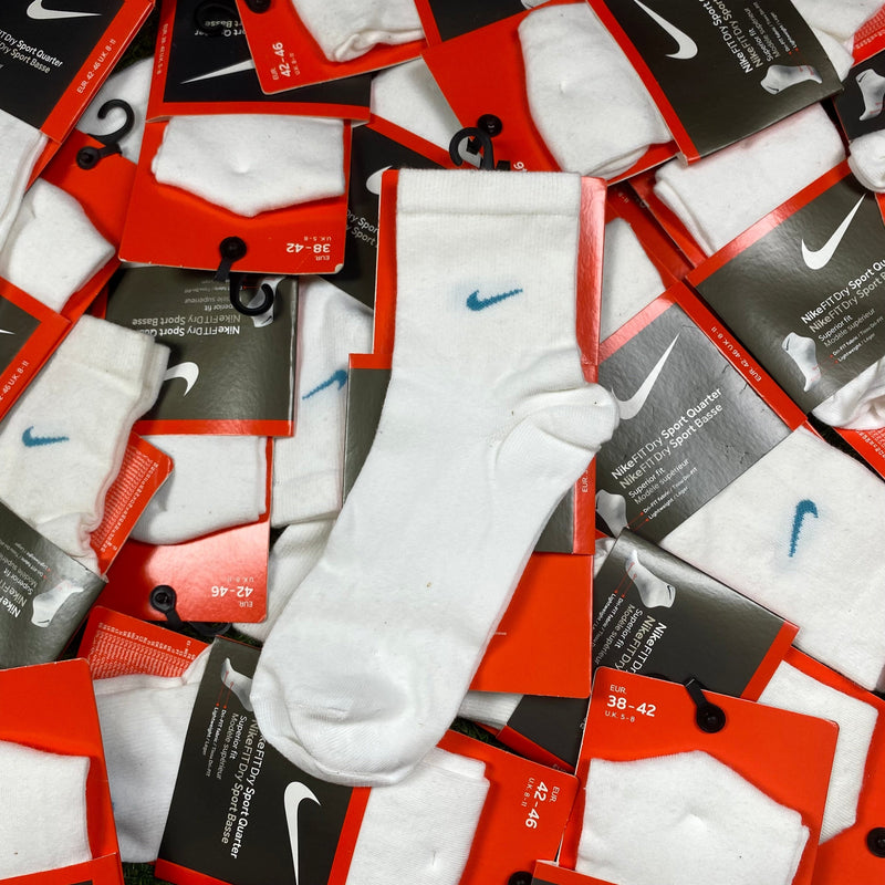 Vintage Nike Crew Fit Socks White