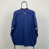 Vintage Nike France Rugby Sweatshirt Blue XXL