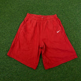 Vintage Nike Cotton Shorts Red XS