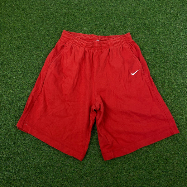 Vintage Nike Cotton Shorts Red XS