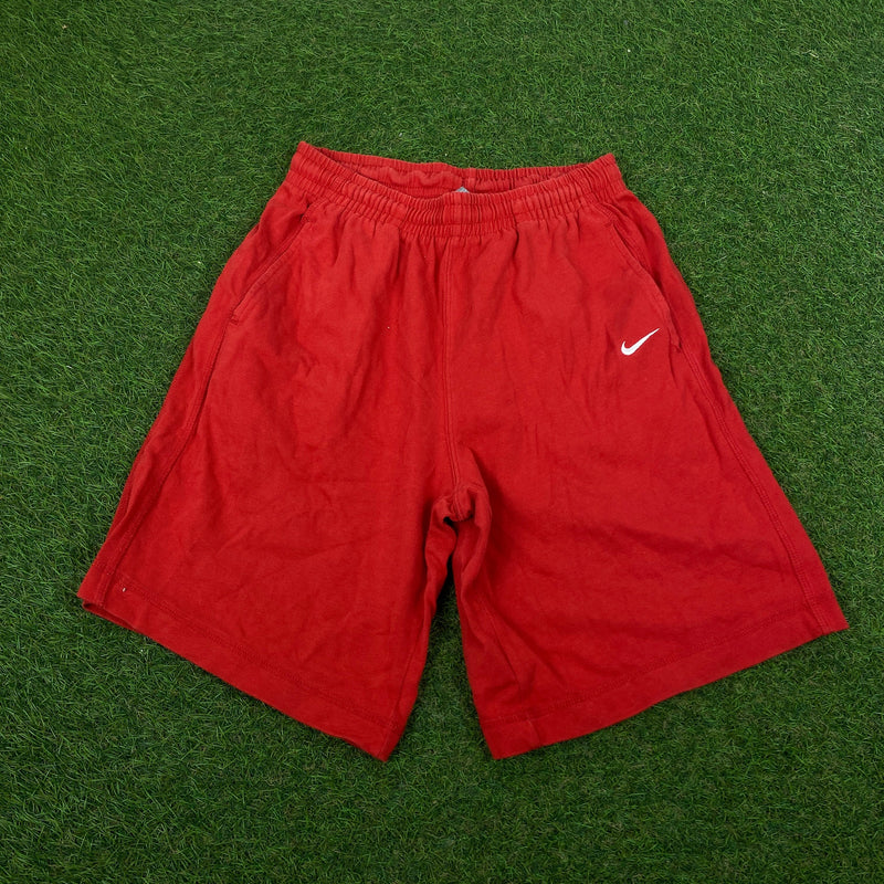 Vintage Nike Cotton Shorts Red XS