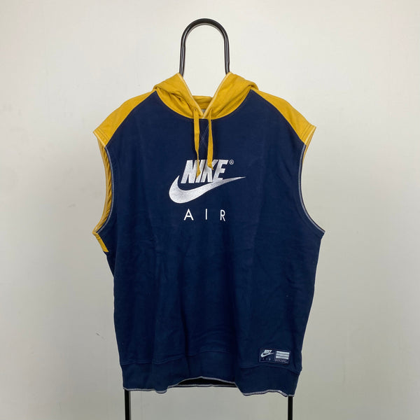 Vintage Nike Air Fleece Hoodie Blue XL