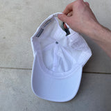 Vintage Nike Hat White Brown