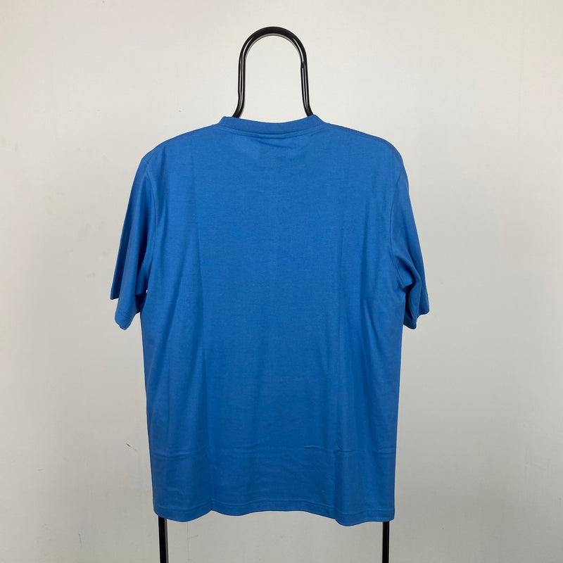 Vintage Nike Swoosh T-Shirt Blue Medium