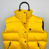 Vintage Nike Puffer Gilet Jacket Yellow Small