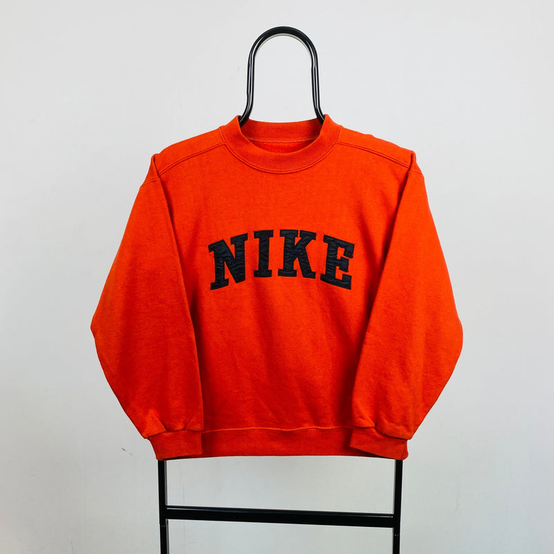 Vintage Nike Sweatshirt Orange XS