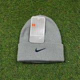 Vintage Nike Beanie Hat Grey