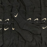 Vintage Nike Swoosh Socks Black