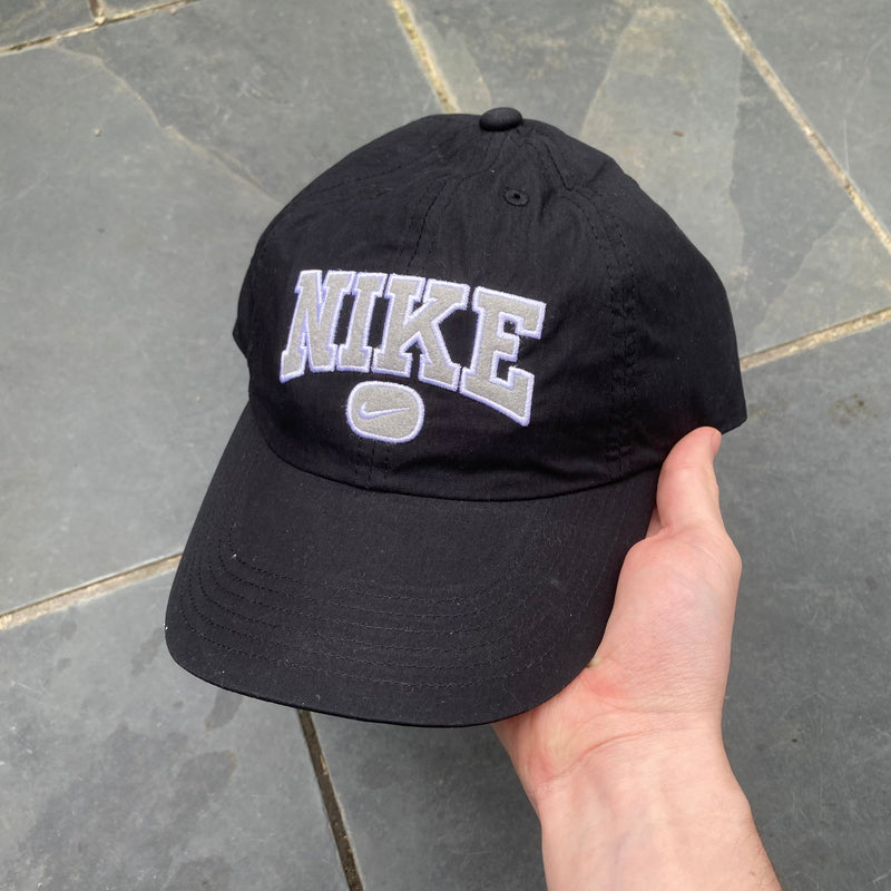 Nike Hat Embroidered Spell Out Logo Black