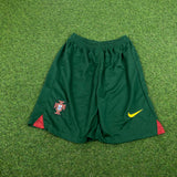 Vintage Nike Portugal Football Shorts Green Small