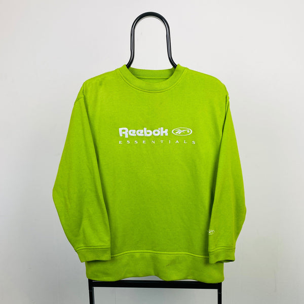 Retro Reebok Sweatshirt Lime Green Medium