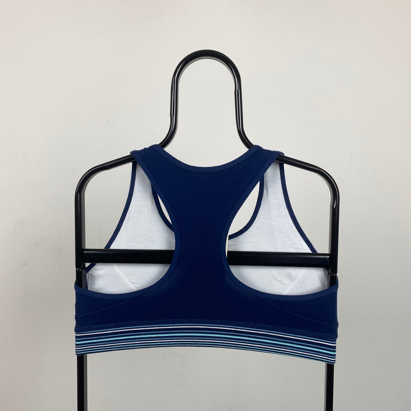 Vintage Nike Women’s Sports Bra T-Shirt Blue Large