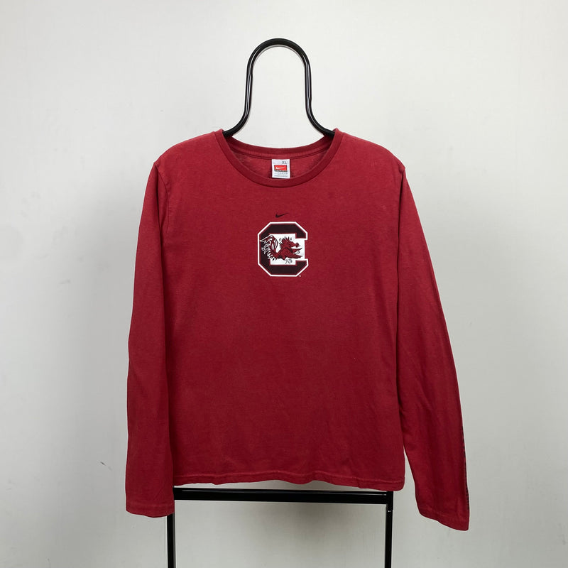 Vintage Nike South Carolina Longsleeve T-Shirt Red Large