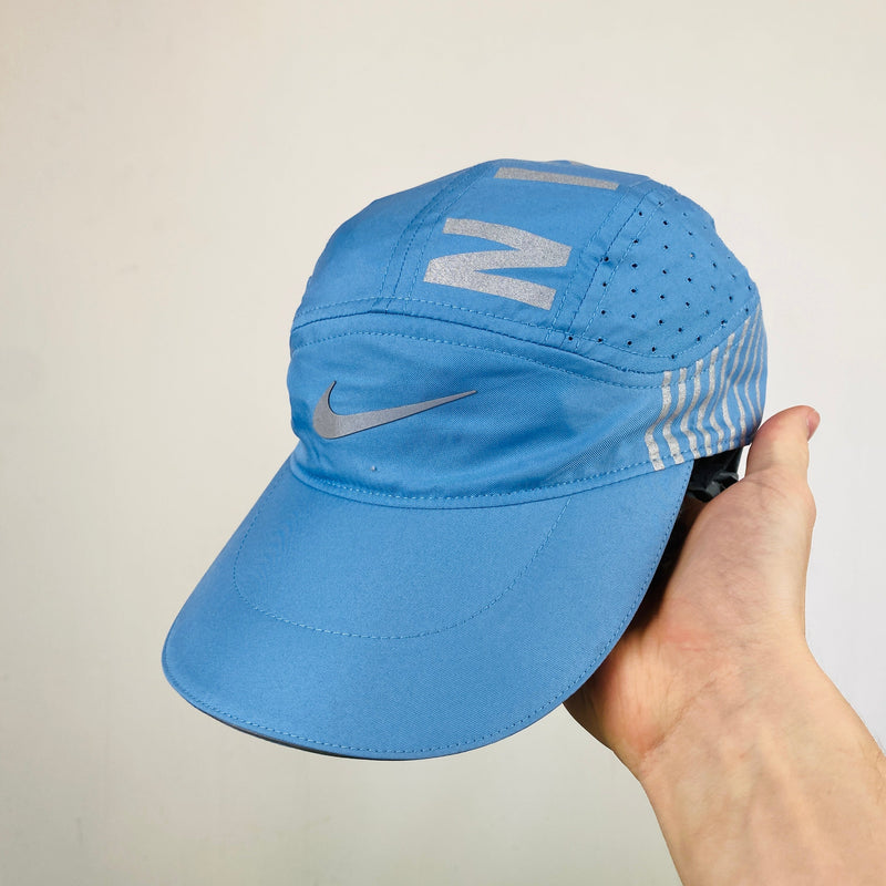 Vintage Nike Tailwind Dri-Fit Reflective Hat Blue