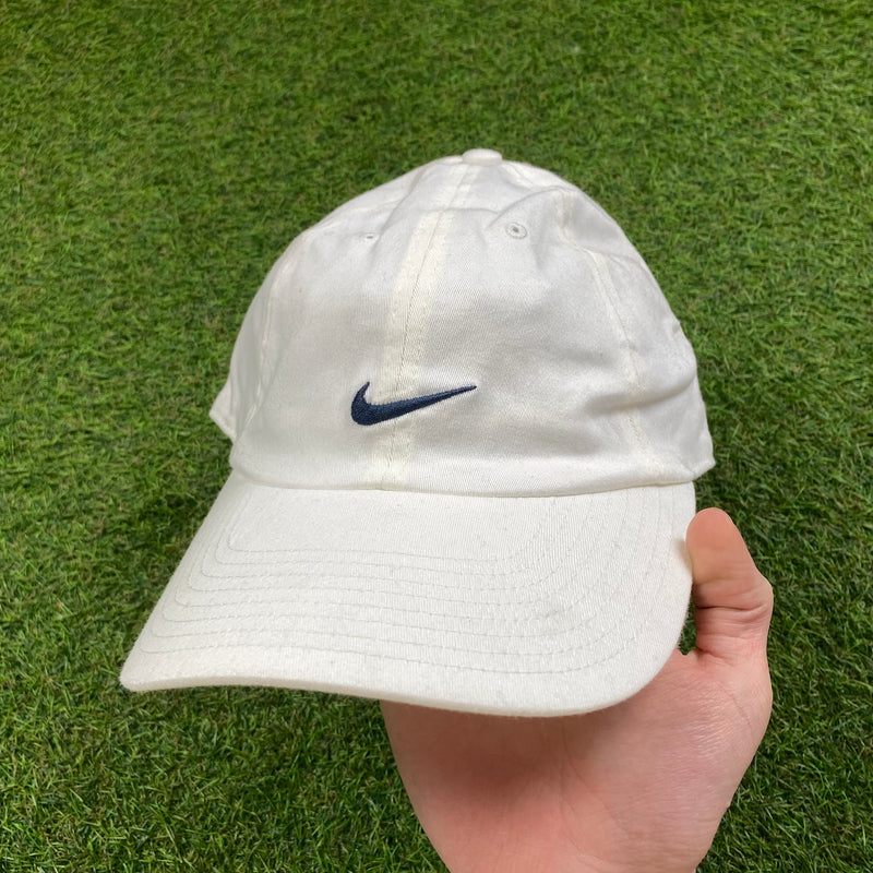 Vintage Nike Fitted Hat White