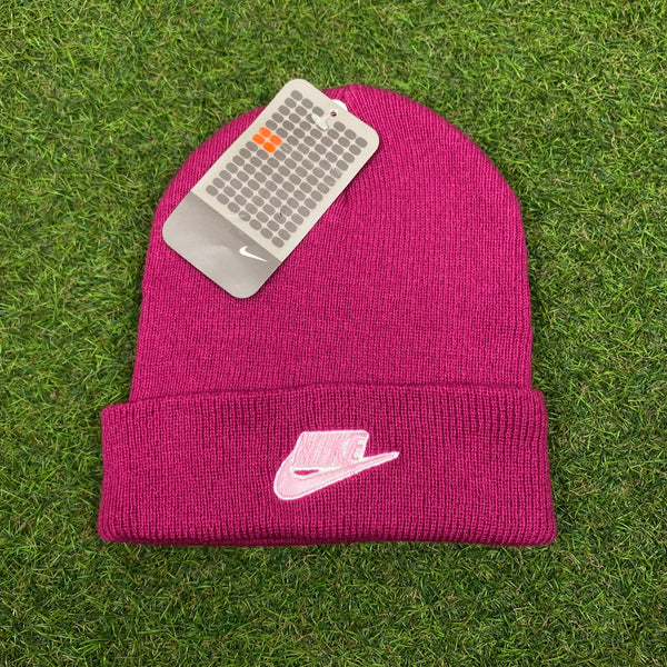 Vintage Nike Beanie Hat Pink