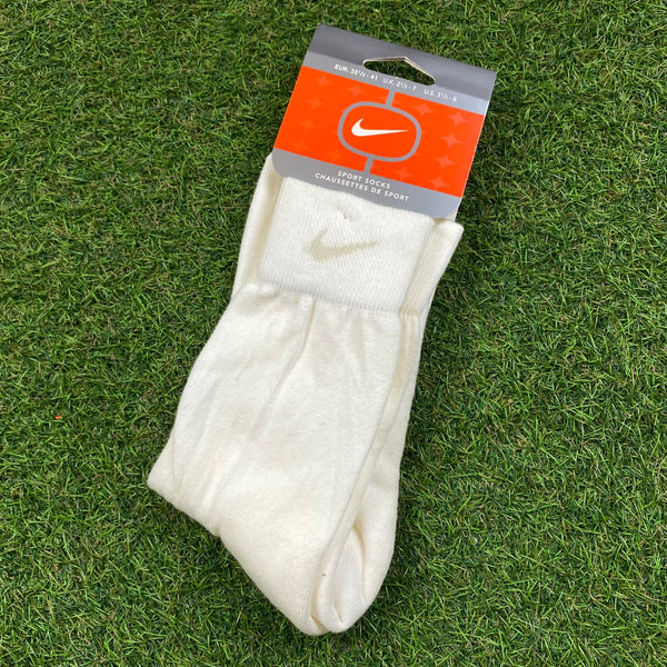 Vintage Nike Comfy Socks White