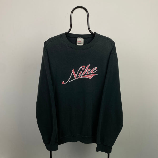 Vintage Nike Sweatshirt Black Large