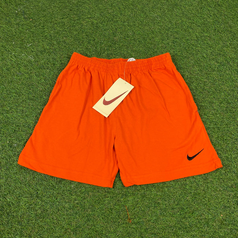 Vintage Nike Cotton Shorts Orange Small