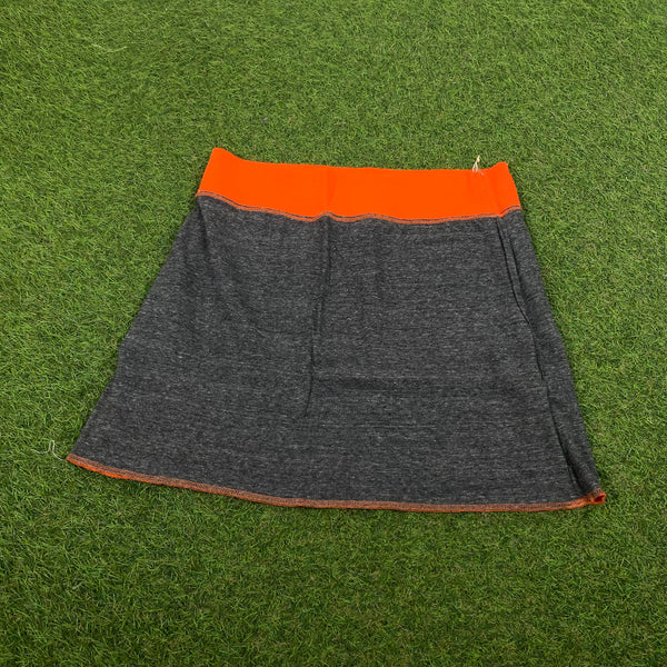 Vintage Nike Reversible Skirt Orange Grey Small