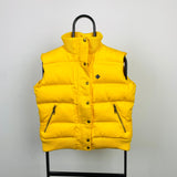 Vintage Nike Puffer Gilet Jacket Yellow Small