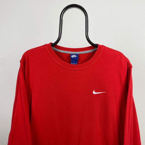 Vintage Nike Sweatshirt Red XXL