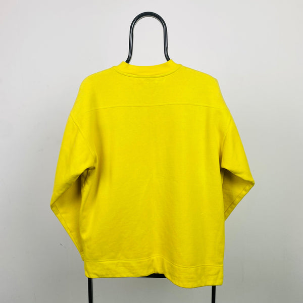 Vintage Nike Sweatshirt Yellow Small