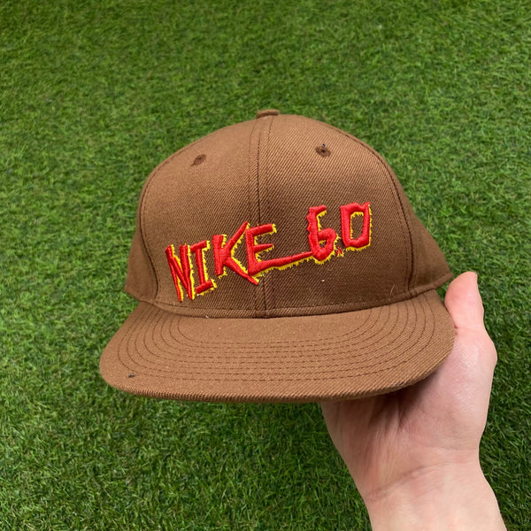 Vintage Nike SB Fitted Hat Brown