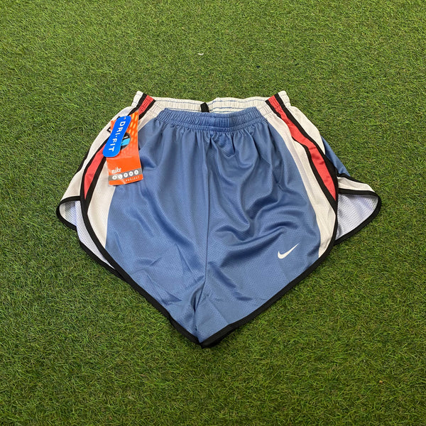 Vintage Nike Nylon Runner Shorts Blue Small