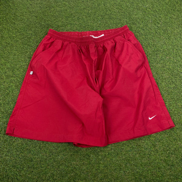 Vintage Nike Tennis Court Shorts Red XL