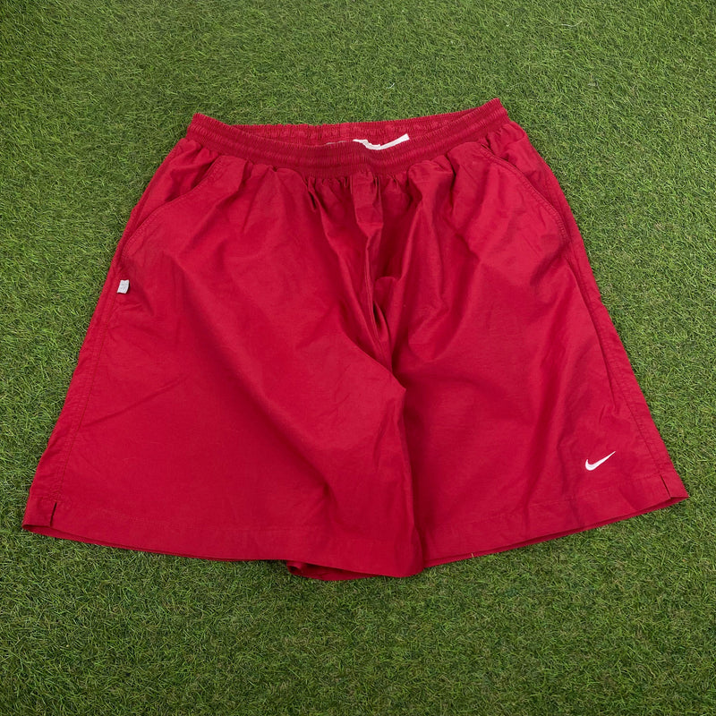 Vintage Nike Tennis Court Shorts Red XL