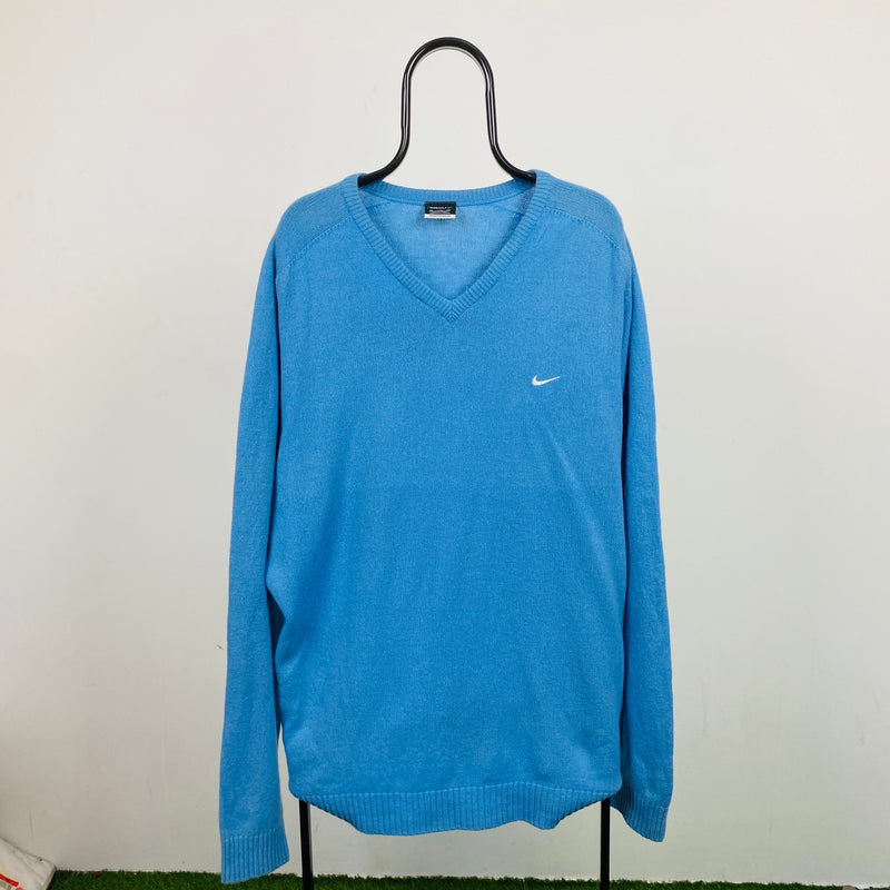 Vintage Nike Sweatshirt Baby Blue XXL