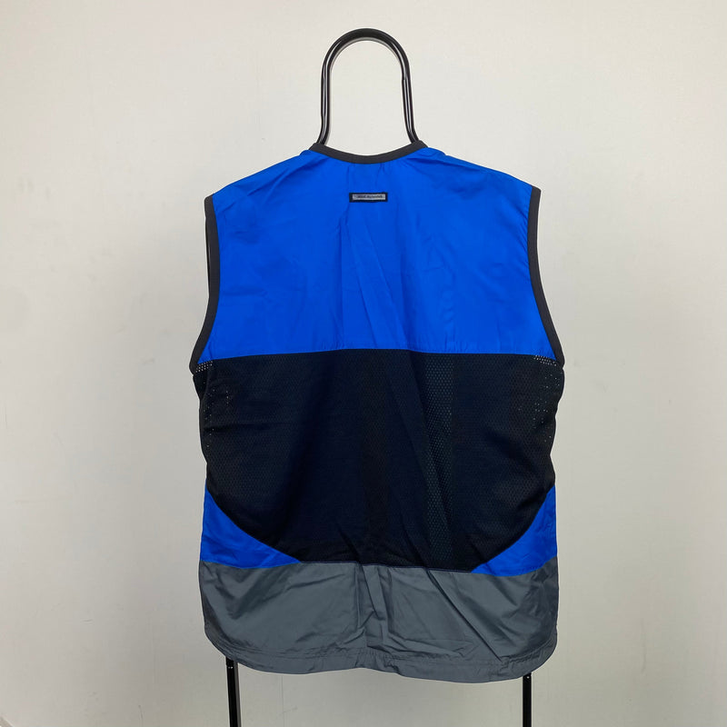 Vintage Nike Running Vest Windbreaker Jacket Blue Large