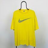 Vintage Nike Swoosh T-Shirt Yellow XXL