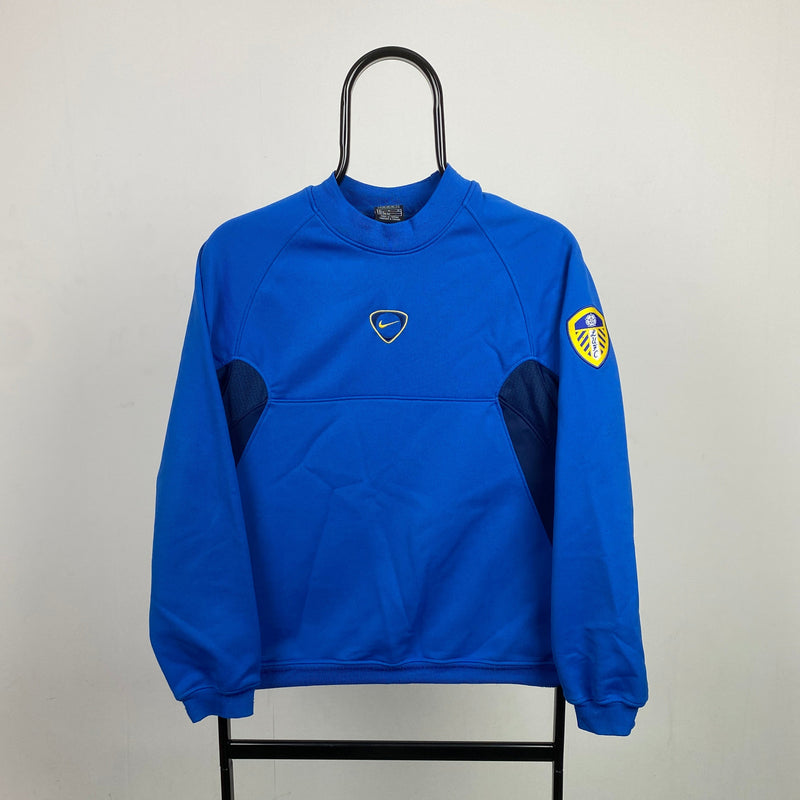 Vintage Nike Leeds Sweatshirt Blue XS