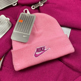 Vintage Nike Beanie Hat Light Pink