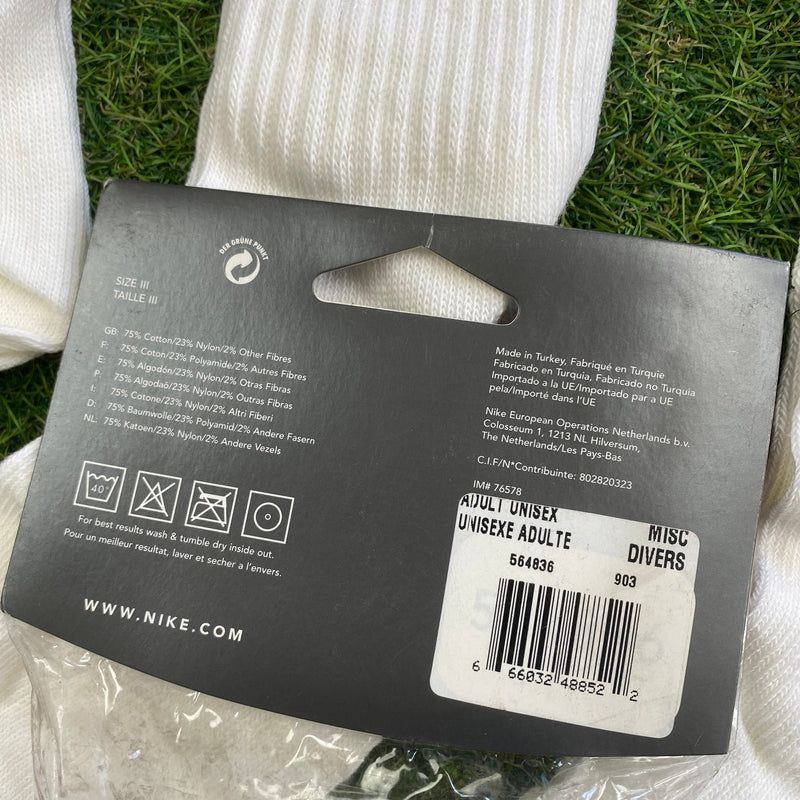 Vintage Nike Socks Colour 3 Pack White