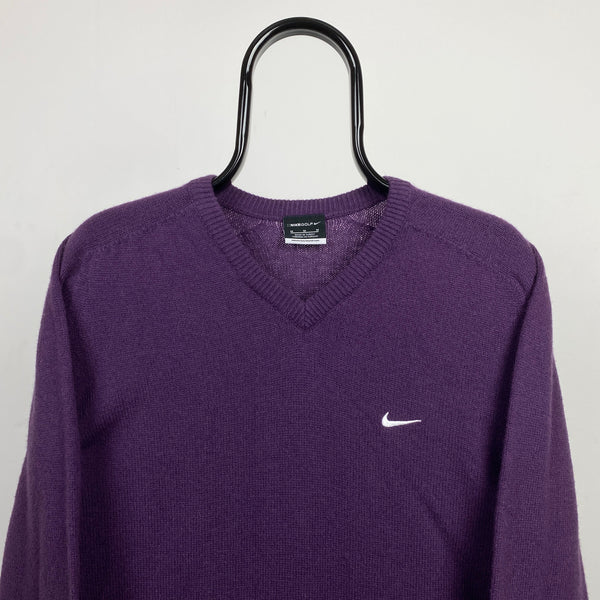 Vintage Nike Golf Sweatshirt Purple Medium