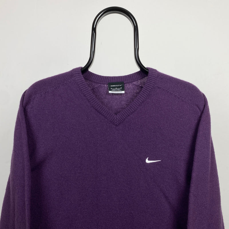 Vintage Nike Golf Sweatshirt Purple Medium