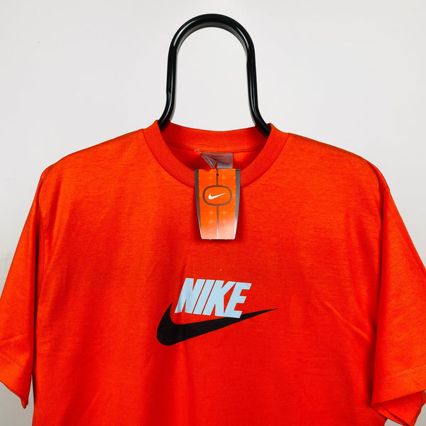 Vintage Nike T-Shirt Orange Medium