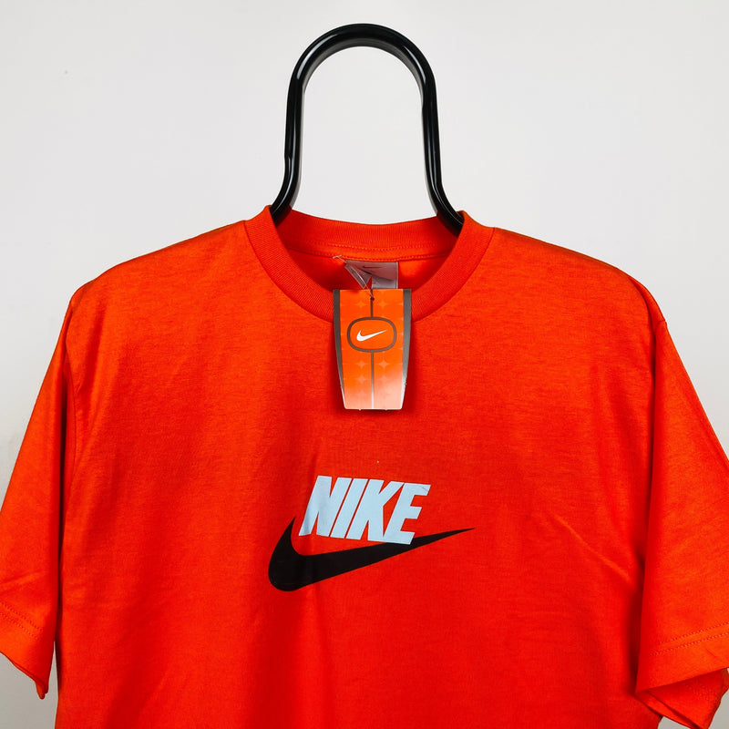 Vintage Nike T-Shirt Orange Medium