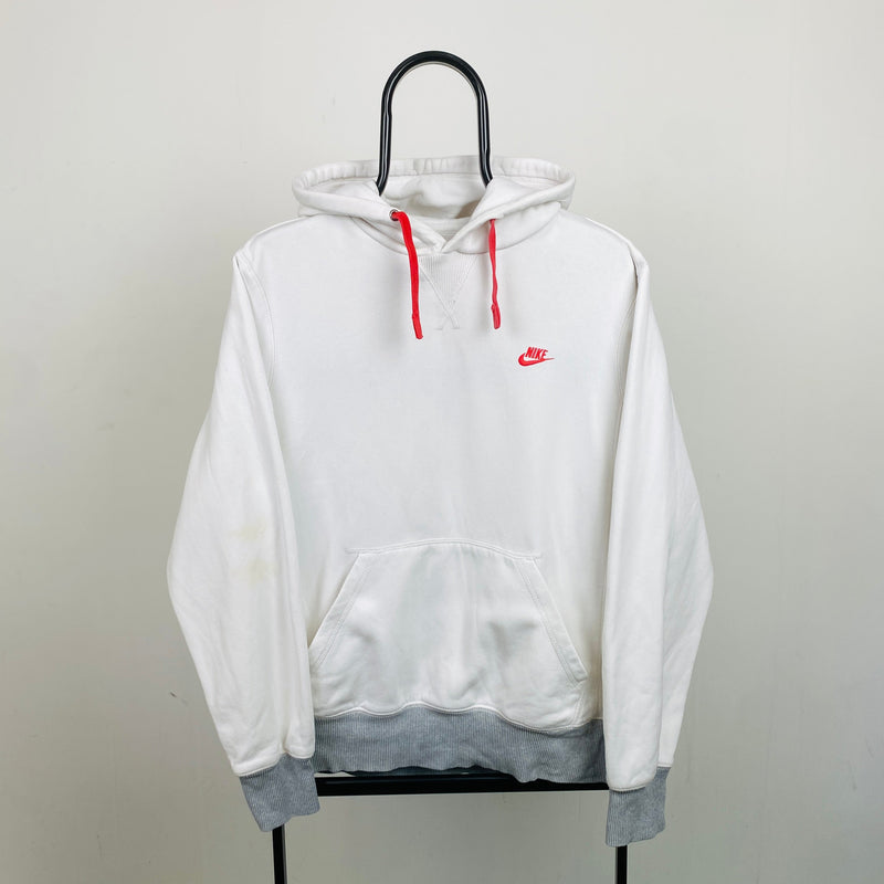 Vintage Nike Hoodie White Medium