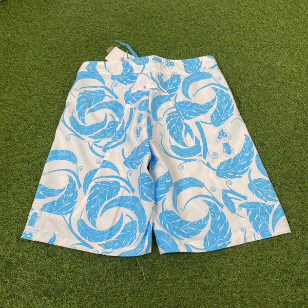 Vintage Nike ACG Beach Swim Shorts Baby Blue XS