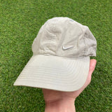 Vintage Nike Metal Swoosh Hat Grey