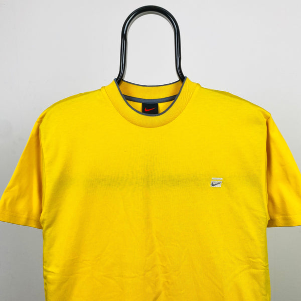 Vintage Nike T-Shirt Yellow Small