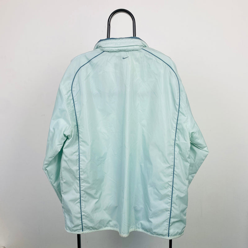 Vintage Nike Waterproof Windbreaker Jacket Baby Blue XL