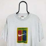 Vintage Nike Court T-Shirt Stone Grey XL