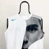 Vintage Nike Rafael Nadal Vest T-Shirt White Small