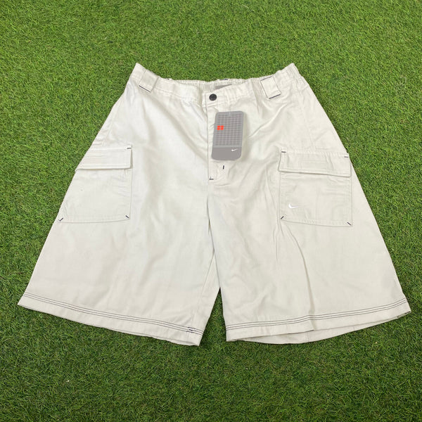 Vintage Nike Cargo Shorts Grey Small