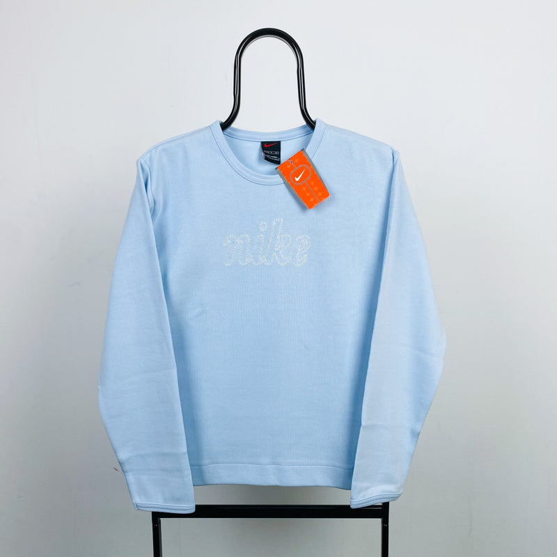 Vintage Nike Sweatshirt Baby Blue Large